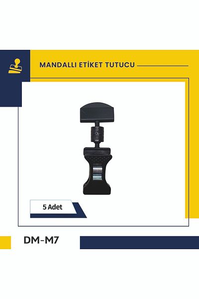 DamgaMarket Plastic, Mini Latch Label Holder, Black 7 Cm