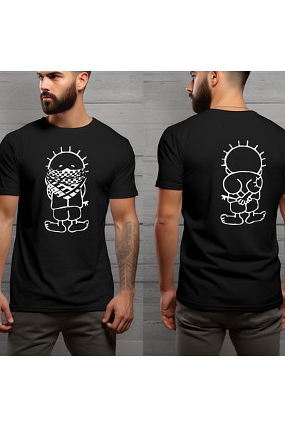 Crea Eymer Wear Tricou 100% bumbac cu imprimeu cu design Palestine Hanzala gratuit unisex