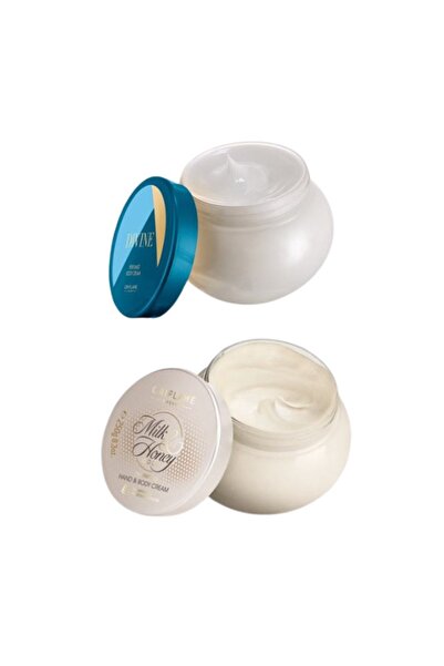 Oriflame كريم الجسم المعطر ديفاين 250 مل + كريم مغذي لليدين والجسم بالحليب وا...
