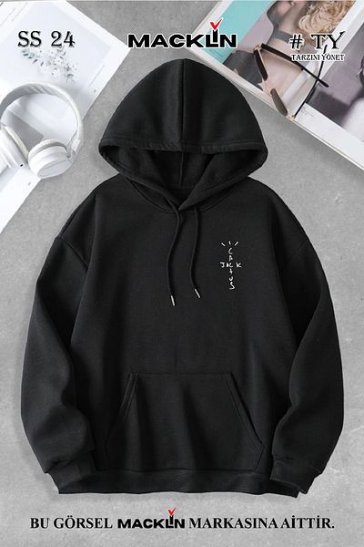 macklin Unisex Γυναικεία Ανδρικά Φούτερ με κουκούλα με στάμπα Jack Cactus