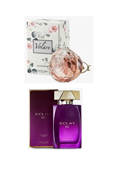 Oriflame Karşı Konulmaz Koku Eclat Nuit EdP ve Romantizmin Kokusu Volare EdP 2'li Kadın Parfümü Seti