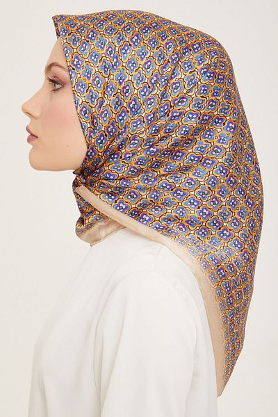 Armine Μεταξωτό Φουλάρι ARMINE 9134D - Τσίλι