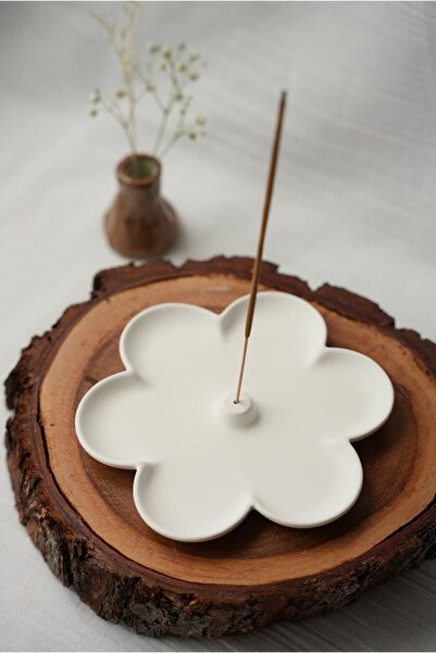 Mandalin Art Studio Çiçek Şeklinde Dekoratif Tütsülük 10 Cm
