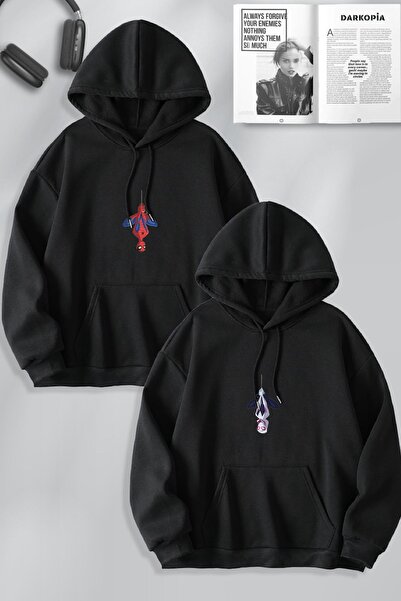 macklin Set de 2 hanorac cu glugă cu design special cu imprimeu Spiderman și ...