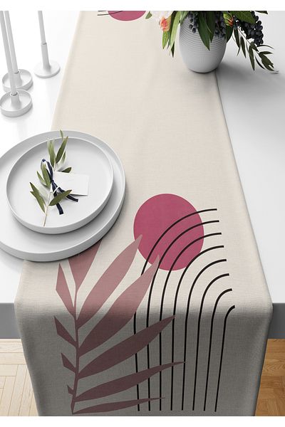 Bertille Home Σειρά 140x40 cm Ψηφιακή τυπωμένη μινιμαλιστική δρομέας