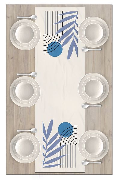 Bertille Home Seria 140x40 Cm Imprimat Digital Runner Minimalist