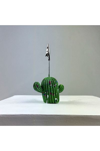 oasis decoration Green Cactus Splash Note Holder