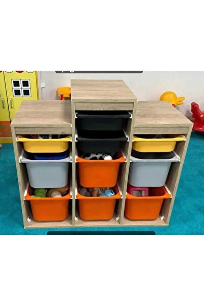 OYUNCAK DOLABI ŞAMPİYON AHŞAP DESENLİ MDF