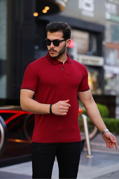 a02teks Polo Neck Men's Cotton T-shirt