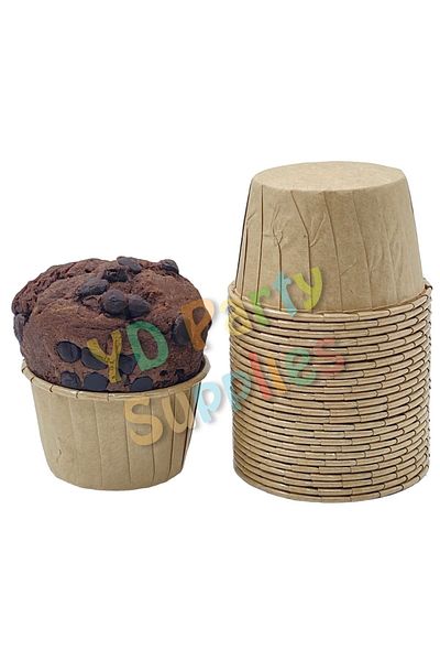 L'Opaline Kraft Muffin Cake Mold 50 Pieces 50x39