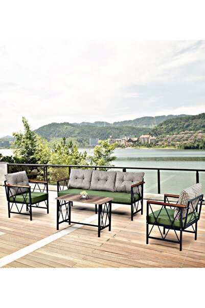 Sosyal Medya Dekorasyon 3+1+1 Balkon, Bahçe, Cafe Mobilyası