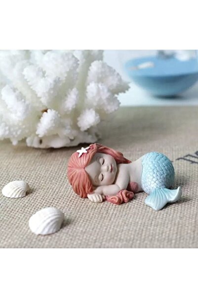 Himi Pasta Süsleri Deniz Kızı Maket Kürdanlı Cupcake Pasta Süsü Doğum Günü Süsleri Kürdan Süsü