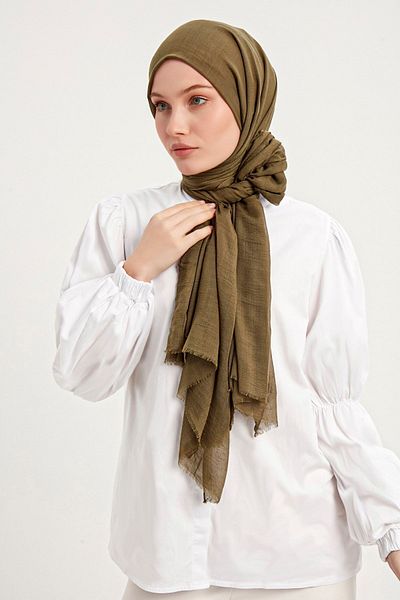Saless Confort Shawl - Khaki