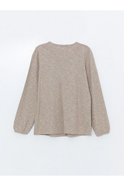 LC Waikiki LCW Long Sleeve Embroidered Crew Neck Women's Blouse