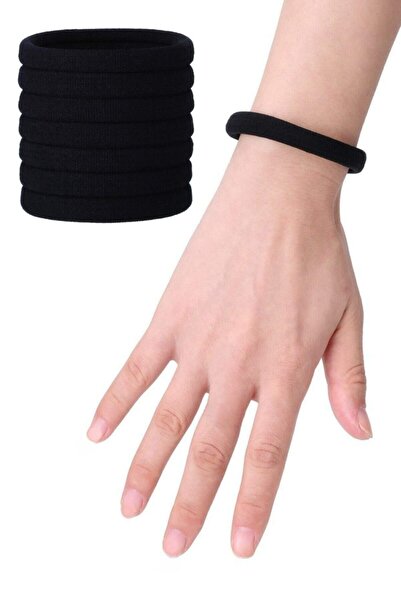 C&E Design Kadın 10'lu Siyah Ultra Esnek Bilek Lastik Toka