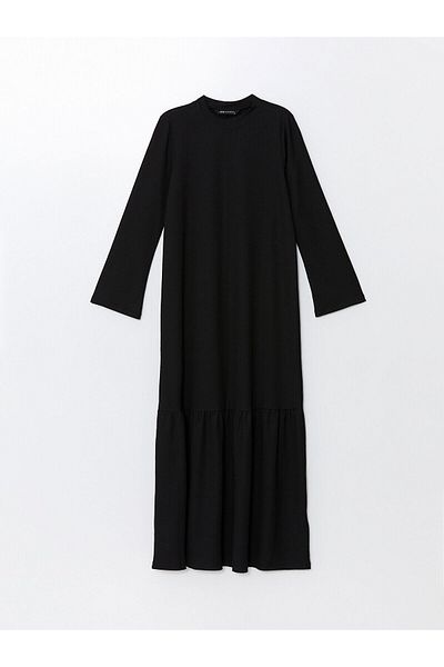 LC Waikiki Stand Collar Long Sleeve LCW Women's Dress