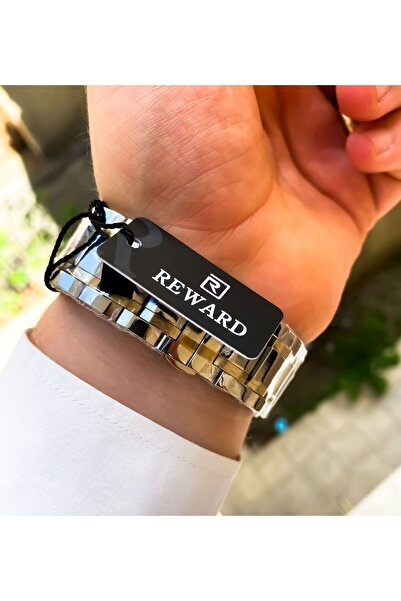 Reward Men's Steel Wrist Watch and Bracelet Combination