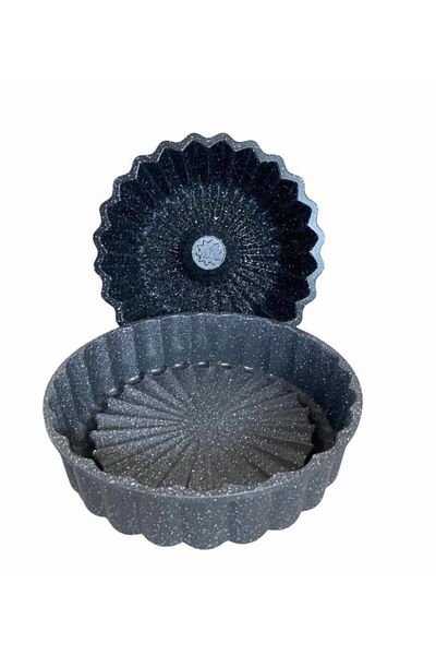 ThermoAD 2 Piece Cake Mold Set Pie Tart And Star Cake /grey