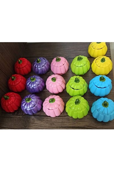 Genel Markalar Mini Bal Kabağı Sunumluk Lokumluk Drajelık Şekerlik Biblo Ev Y...