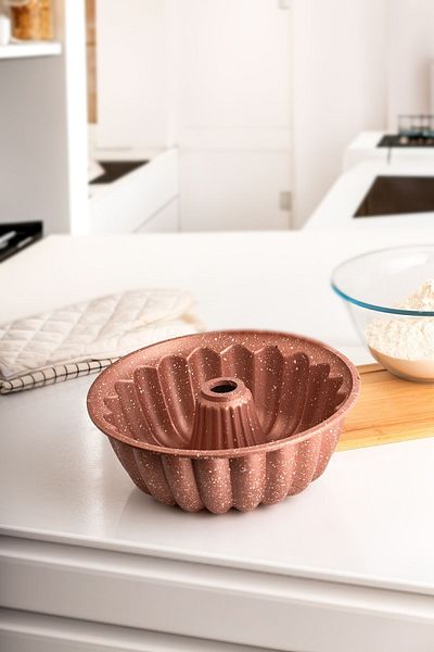 Eda Zk-934 Asian Sliced Granite Cake Mold Rose