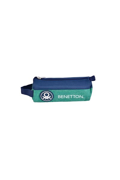 United Colors of Benetton Boy's Navy Blue Benetton Patterned Oval Pencil Case