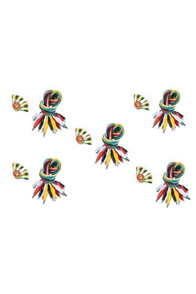 Unichrome 50'li Krokodil Kablo Timsah Ağızlı Kıskaç Timsah Ağzı 50cm