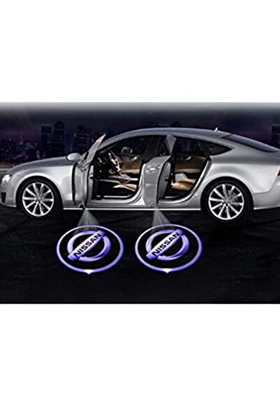 Unichrome Nissan Logolu Kapı Altı Logo Lamba Pilli Sensörlü Kolay Montaj