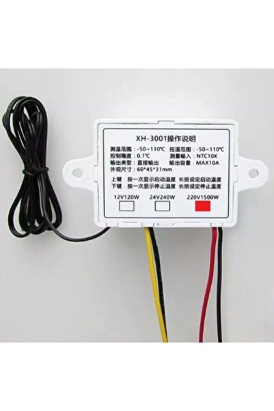 BMK Xh-w3001 220 V Dijital Kontrol Sıcaklık Termostat Akvaryum Kuluçka Termostat Sıcaklık Kontrol Cihazı