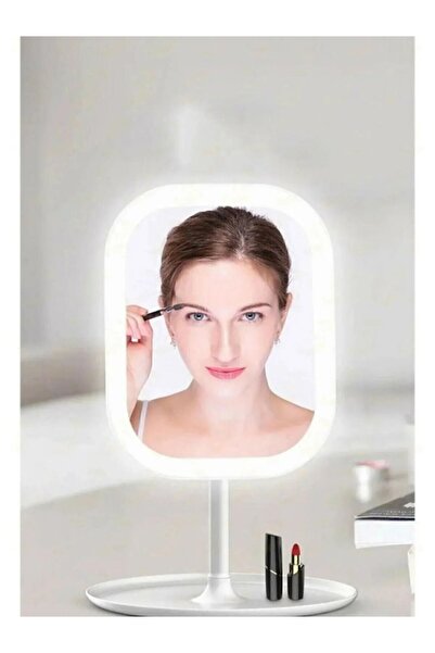 Unichrome Masaüstü Dokunmatik Makyaj Aynası Led Işıklı Beyaz Renk Make Up Mir...
