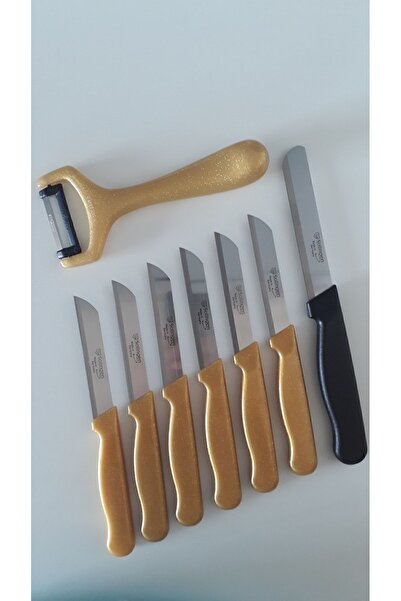 Solingen 6 Simli Gold Meyve Bıçağı, Düz Soyacak Ve Mikro Tırtıklı Doğrama Bıçağı Seti