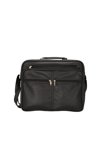 d&n Lederwaren GmbH D&N Business Line - 39 cm Černá Umhängetasche, 26 litrů