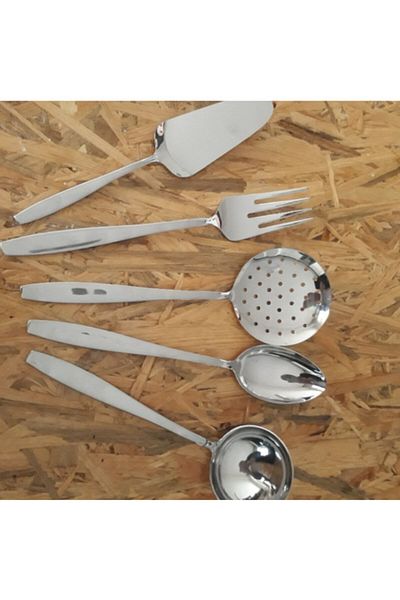 Nehir Sahra Plain 5 Piece Ladle Service Set