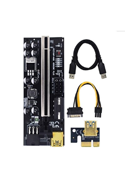 ZAUSS Oem Riser V009c Plus 8 Kapasitörlü Yükseltici Pcı-e X1 To X16 Mining