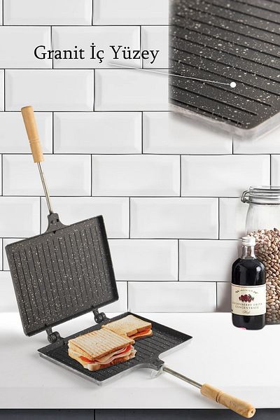 Porsima Granite Inner Teflon Stove Top Handheld Toaster