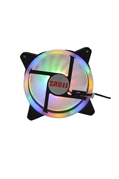 ZAUSS Rainbow Rgb Kasa Mining Fanı 12cm Renkli Gökkuşağı Fanı Iç Ve Dış Aydın...