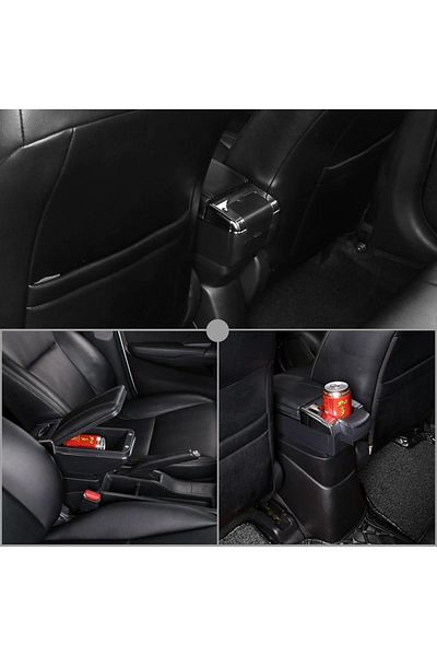 C9 Black Armrest Auto Armrest Sliding Suitable for All Vehicles