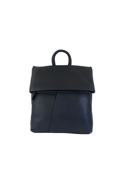 Flanigan HGL Damen Rucksack dunkelblau Leder Glattleder Stadtrucksack Cityrucksack 19255