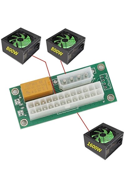 Genel Markalar Add2psu Atx -sata Molex 4 Pin 24 Pin Psu Çoklayıcı Güç Kaynağı...