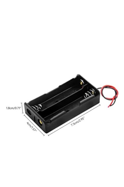 Micron 18650 Lityum Iyon Pil Batarya Yuvası Ikili Seri Bağlatı 2 Kanal