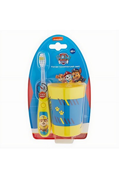 NİCKELODEON Işıklı Zaman Ayarlı Çocuk Diş Fırçası Ve Bardağı, Paw Patrol Diş ...