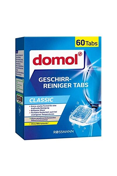 DOMOL Bulaşık Makinesi Deterjanı Güçlü Formül 60'lı (1 Adet)