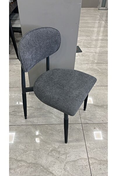 voguetasarım Bohem Salon Mutfak Balkon Masa Takımı 80 Cm Yuvarlak Masa Sandalye Takımı Gri