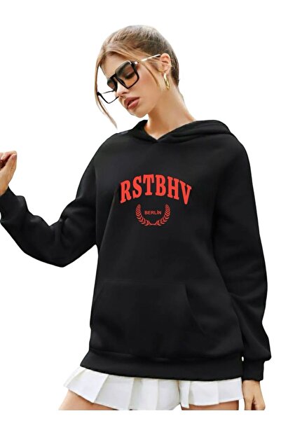 BENROMA 3 İPLİK PENYE Baskılı Kapüşonlu Sweat