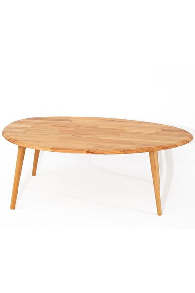 Fawdecor Asimetrik Masif Doğal Ahşap Orta Sehpa ve 2'li/3'lü Zigon Sehpa Set,...