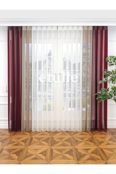 Etulle Akıllı Dikey Tül Perde - Dikey Zebra Perde - Santiago