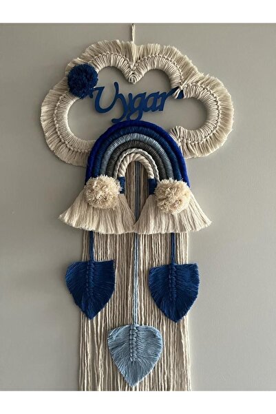 Örgü Dünyası Makrome Kapı Süsü, El Yapımı Ürünler, Bebek Odası Için Kapı Süsü, Kişiye Özel El Yapımı Makrome