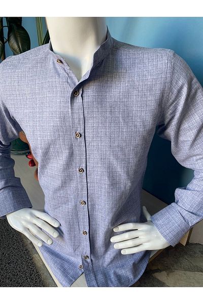 CLASSO Cotton Prevailing Collar Sleeve Epaulets Shirt