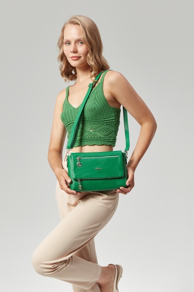 Morpelikan Women's Four-Compartment Adjustable Shoulder Strap Clutch Crossbody Shoulder Bag