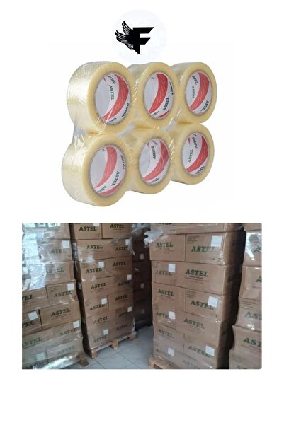Astel sağlam güçlü yapışkanlı 45x100 koli band bant koli 60 adet