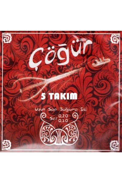 COGUR 5 Sets of Donut Long Handle Thread Binding Wire 5 Plectrum Gift